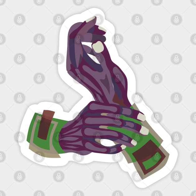 Hands of businessman Sticker by STYLIZED ART